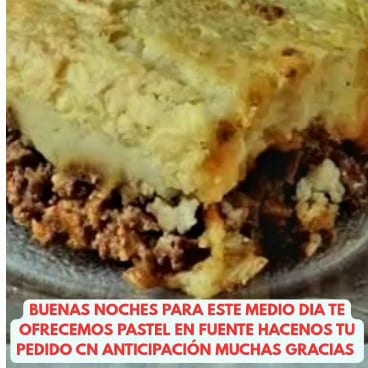 Rotisería La Familia — Pastel en fuente