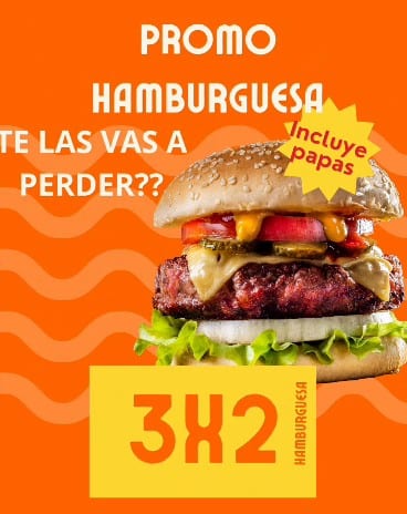 Rotisería La Familia — Promo hamburguesa 3x2 con papas
