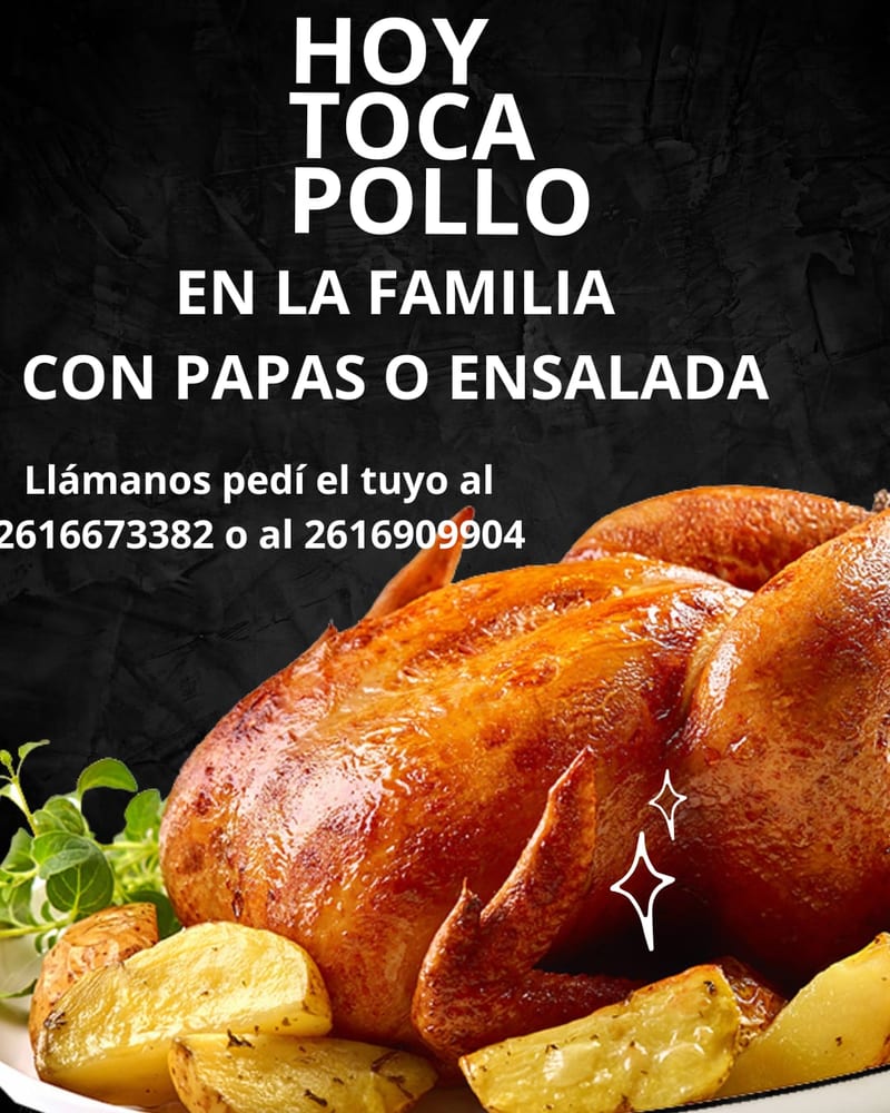 Rotisería La Familia — Pollo asado con papas o ensalada